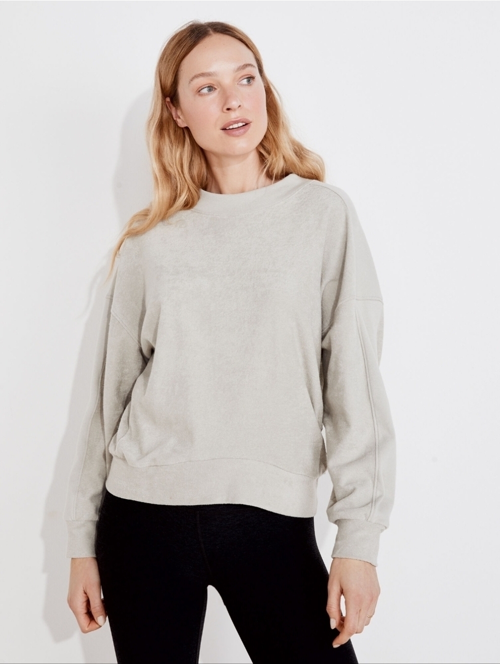 Varley Terry Crewneck Sweatshirt Oversized Relaxed Fit Sweatshirt